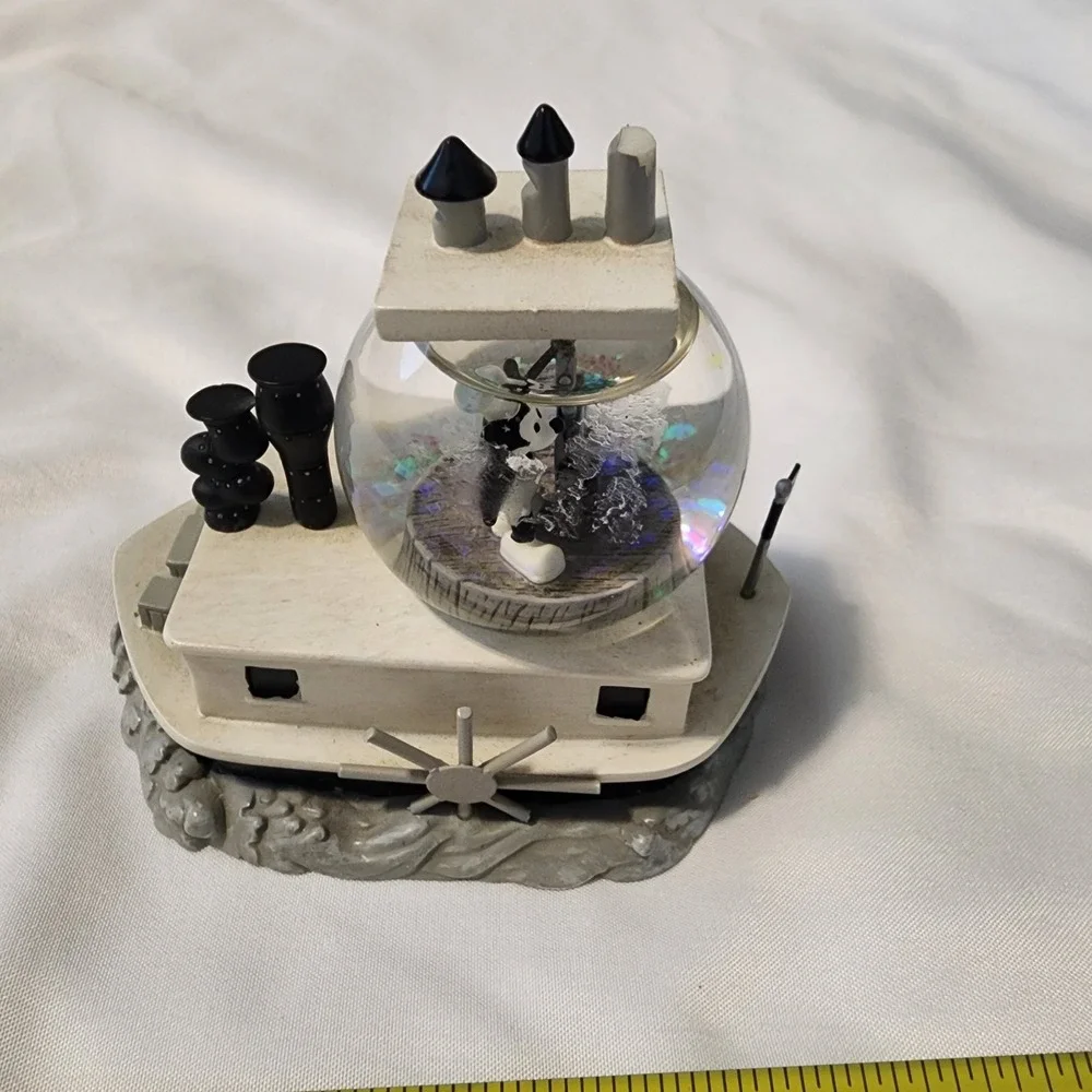 Disney Mickey Steamboat Willie Snow Globe Disney Store Exclusive